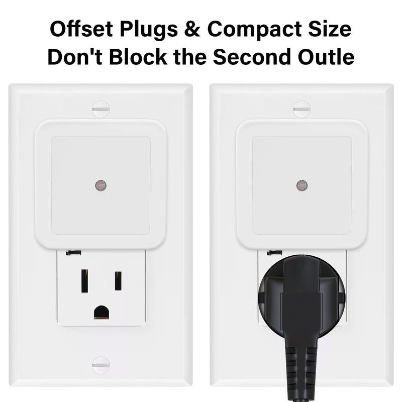 Night Light, Night Lights Plug into Wall 6-Pack, Plug in Night Light, Dusk to Dawn Nightlight Led Night Lights for Bedroom, Bathroom, Hallway Warm White