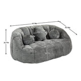 High Density Foam Chenille Bean Bag Lounge Chair - Sleep Galleria