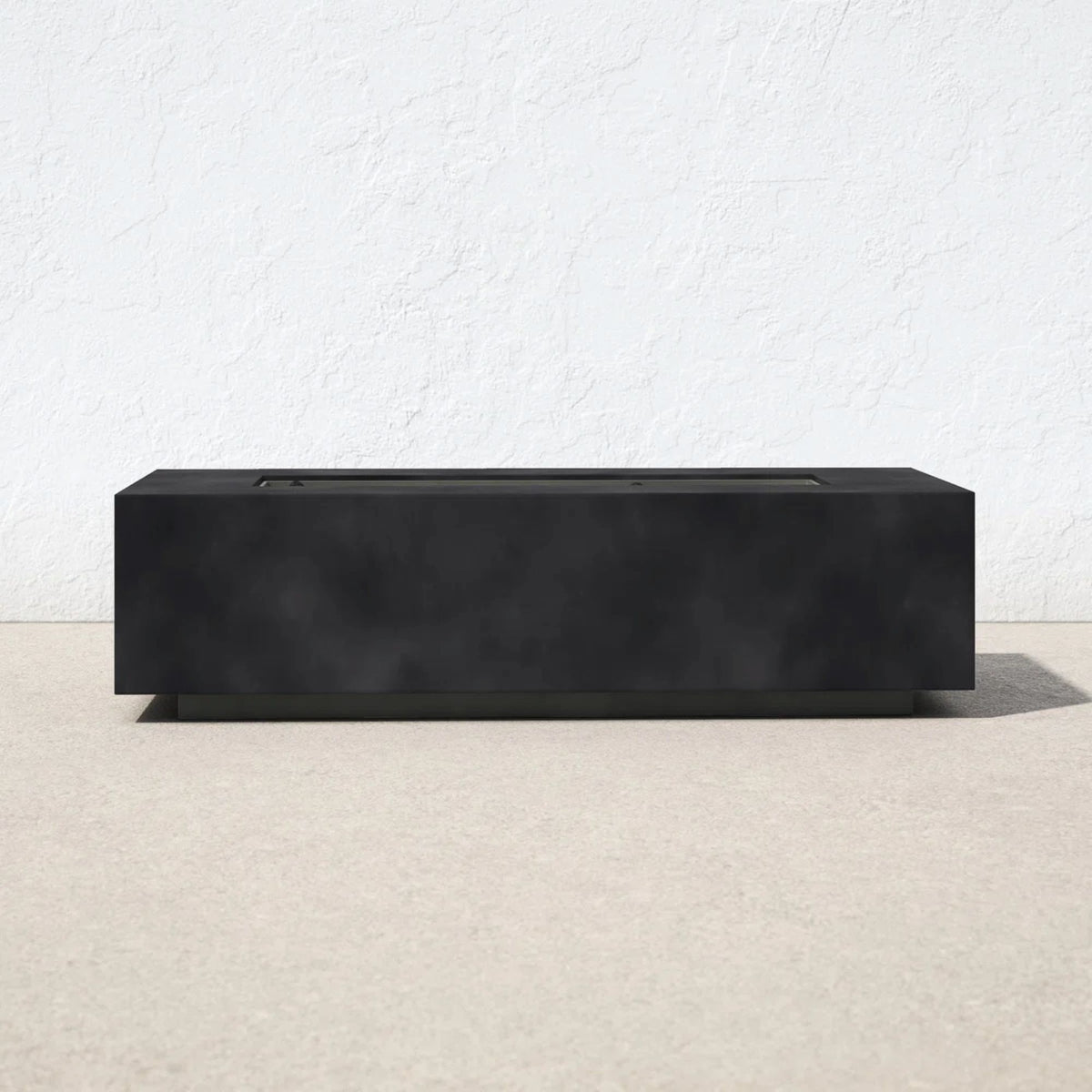 Modern Concrete Weather-Resistant Propane Outdoor Fire Pit Table