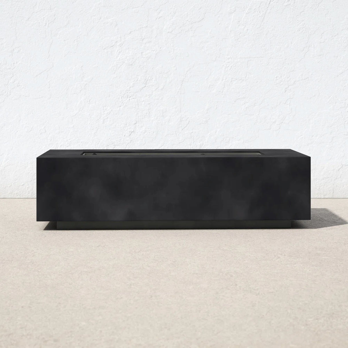 Modern Concrete Weather-Resistant Propane Outdoor Fire Pit Table