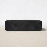 Modern Concrete Weather-Resistant Propane Outdoor Fire Pit Table