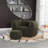 Soft Chenille Bean Bag Chair with Foam - Calmora - Sleep Galleria
