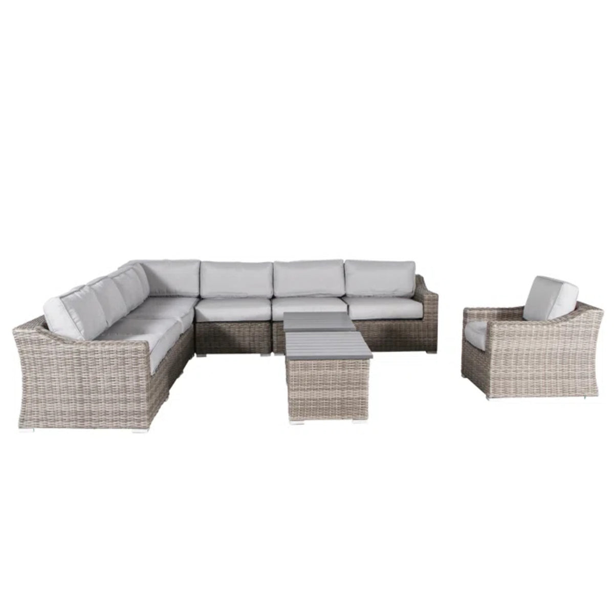Outdoor Wicker Patio Seating Group With Cushions