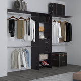 Engineered Wood Closet System With Drawers Shelves
