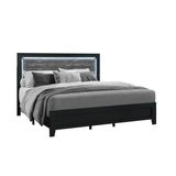 Modern Upholstered Bed Frame With LED Accent Lighting