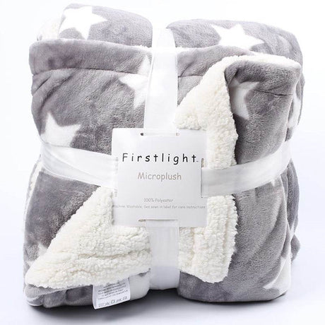 Double Thickened Imitation Lambskin Plush Polyester Blanket - Calmora - Sleep Galleria