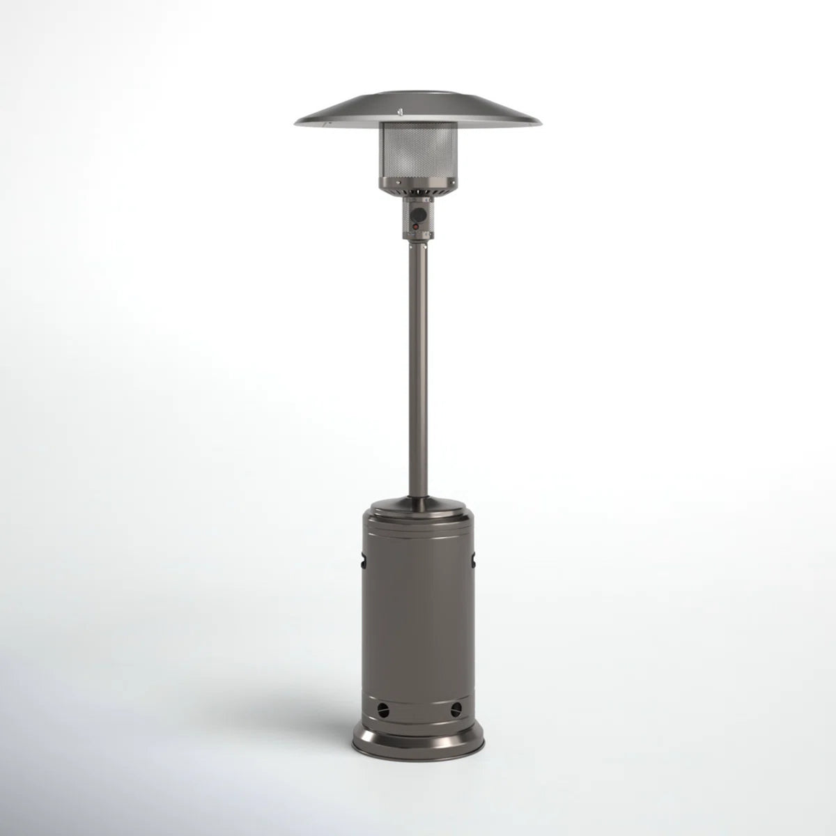 Propane 46000 BTU Steel Gray Stainless Steel Patio Heater