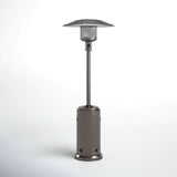 Propane 46000 BTU Steel Gray Stainless Steel Patio Heater