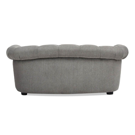 Chesterfield Plush Foam Gray Polyester Dog Sofa Bed - Sleep Galleria
