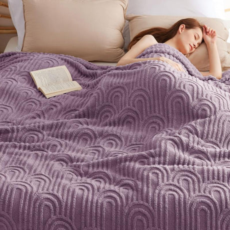 Bedsure Luxury Chunky Corduroy Fleece Sleep Blanket- Ultra Soft, Warm, Cozy Extra Soft Baby Blanket for Sofa, Bed, Nursery Ideal Seasonal Gift Solid Yellow Color,Autumn Lightweight Comforter