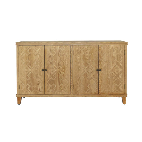 Brown Vintage Corner MDF Accent Storage Cabinet - Sleep Galleria