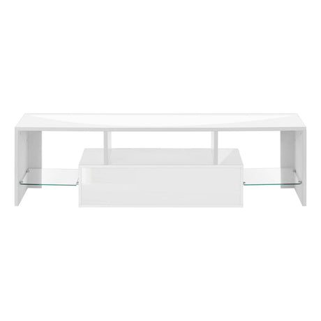 Modern Glossy White MDF TV Stand Console - Sleep Galleria
