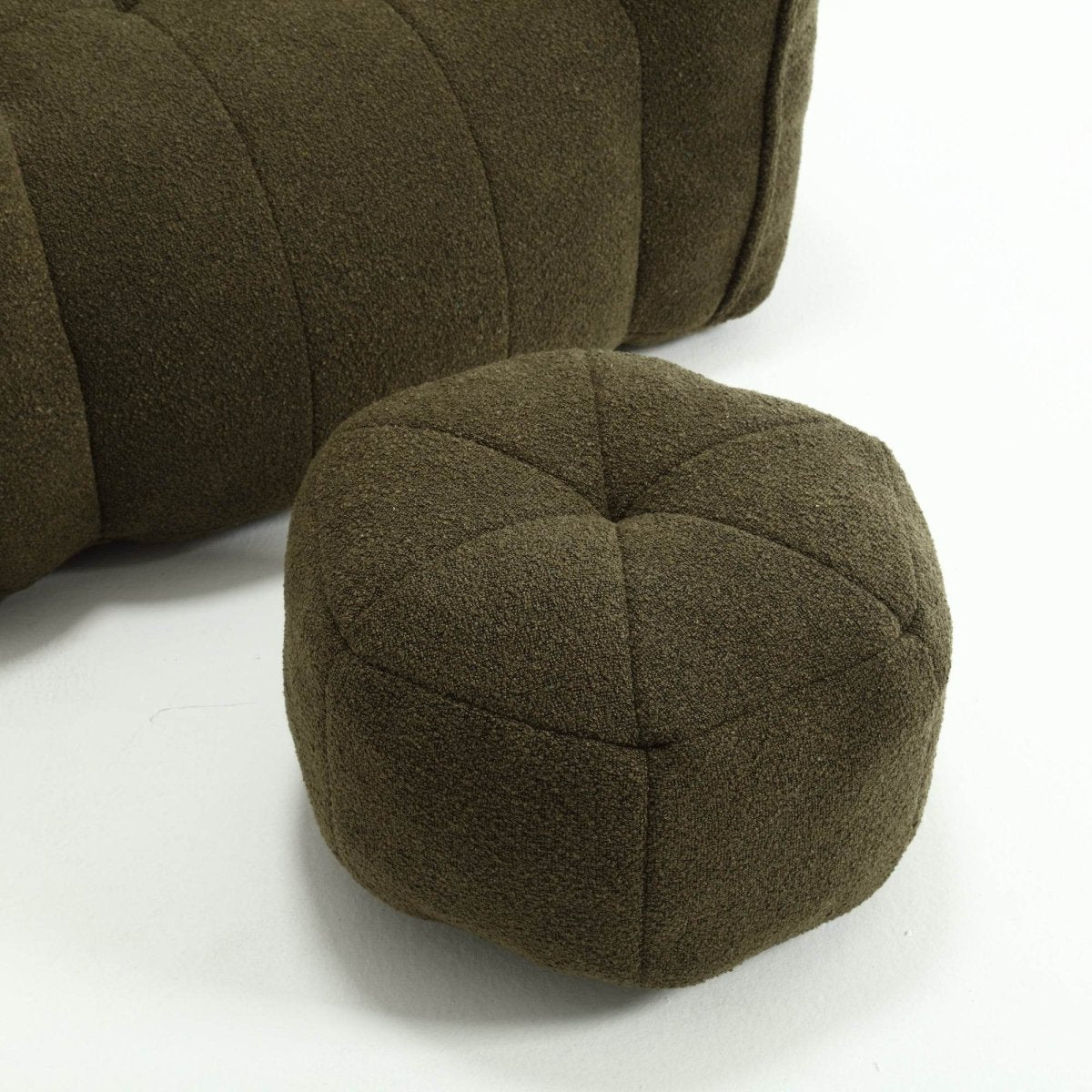 Soft Chenille Bean Bag Chair with Foam - Calmora - Sleep Galleria