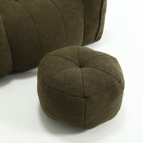 Soft Chenille Bean Bag Chair with Foam - Calmora - Sleep Galleria
