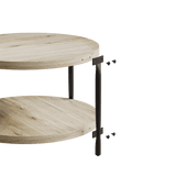 Modern Minimalist Double-Layer Wooden Coffee Table - Sleep Galleria