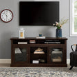 American Traditional Brown MDF TV Stand Console - Sleep Galleria
