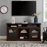 American Traditional Brown MDF TV Stand Console - Sleep Galleria