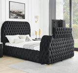 Ultra-Modern Queen Bed With Fireplace And TV Lift