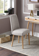 Taylor Solid Wood Gray Fabric Task Chair