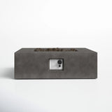 Modern Concrete Push-Button Ignition Outdoor Fire Pit Table