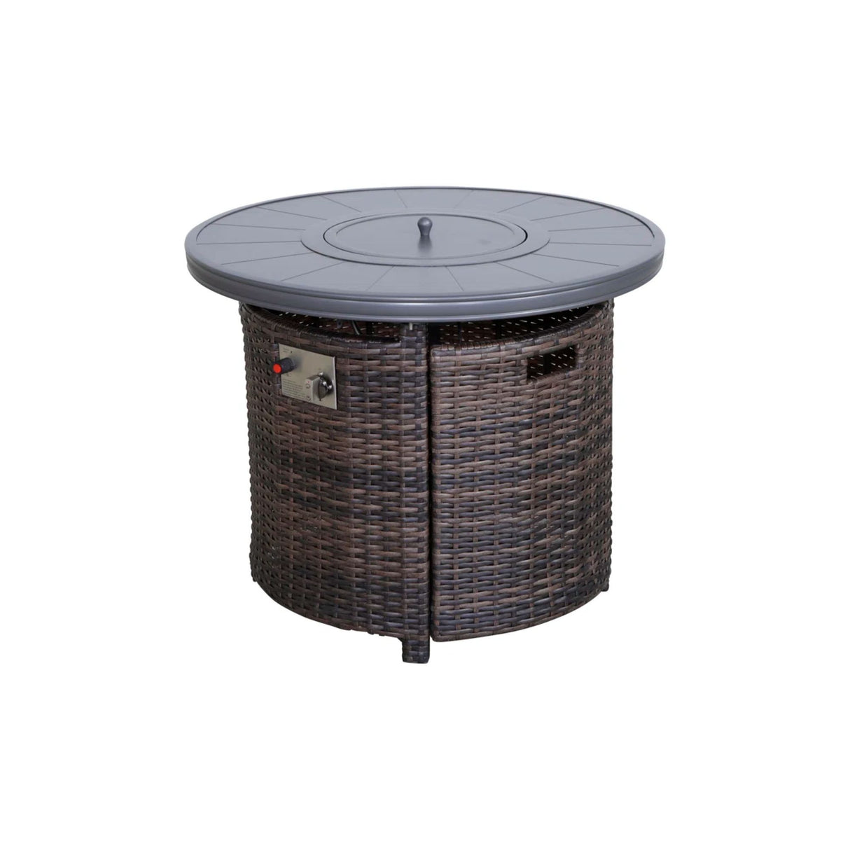 Aluminum Propane Outdoor Wicker Fire Pit Table