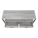 48-Inch Grey Laminate TV Stand With Storage Drawers - Sleep Galleria