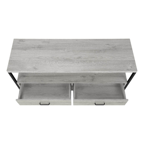 48-Inch Grey Laminate TV Stand With Storage Drawers - Sleep Galleria
