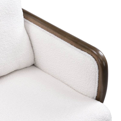 Set of 2 Sherpa Fabric Upholstered Accent Chairs - Sleep Galleria