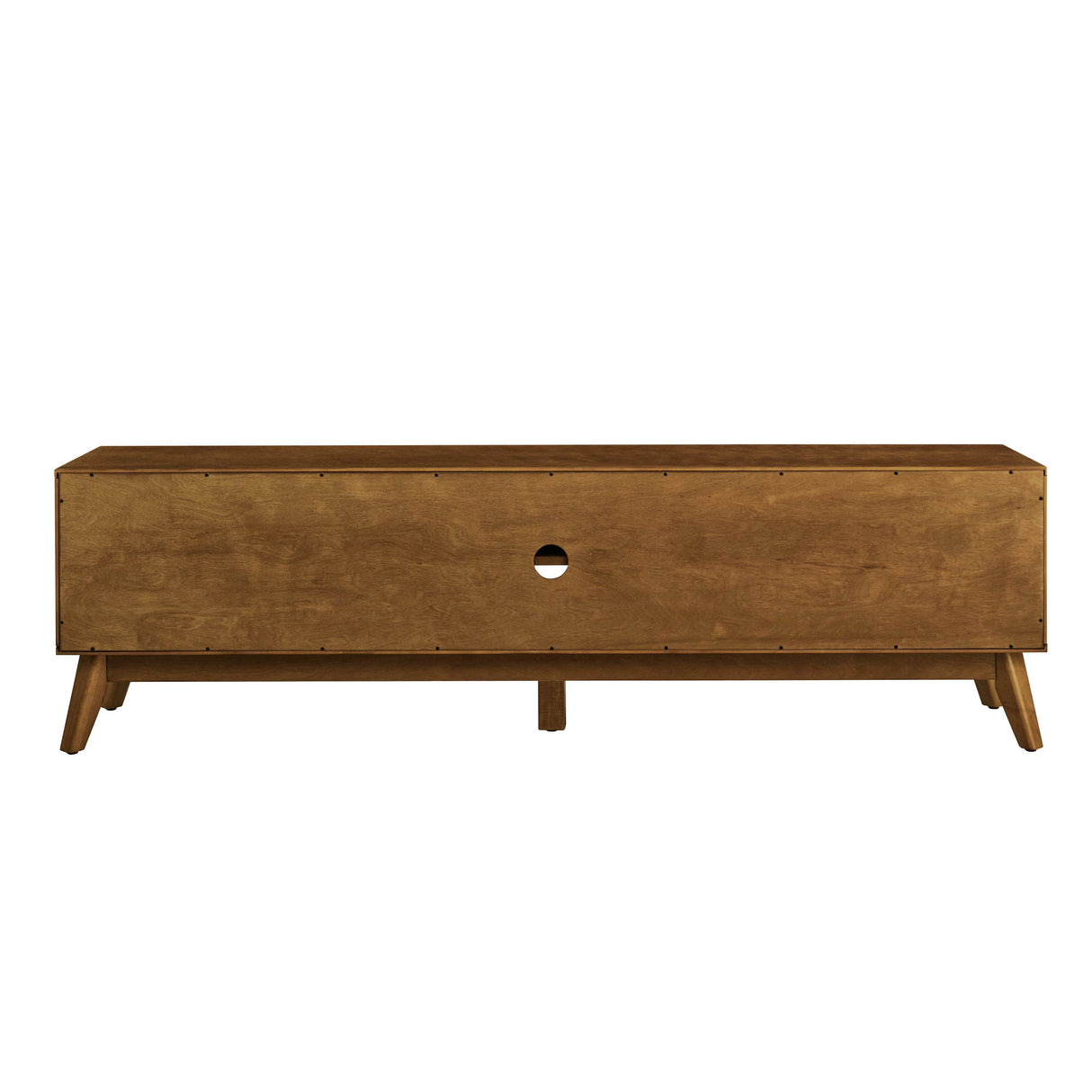 Mid Century Modern Solid Wood Rattan TV Stand - Sleep Galleria