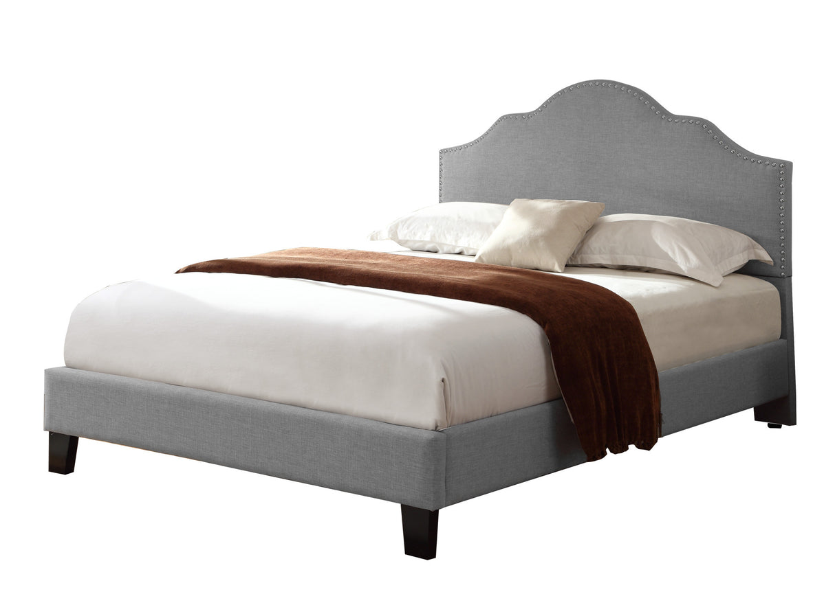 Full Solid Wood Foam Upholstered Bed Frame