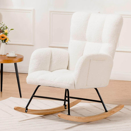 Teddy Upholstered Glider Nursery Chair - DIXSG - Sleep Galleria