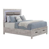 Queen Farmhouse Solid Wood MDF Storage Bed Frame