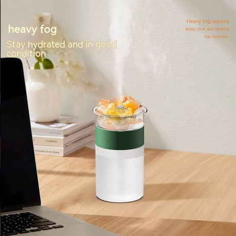 USB Aromatherapy Diffuser with Himalayan Salt Night Light - Calmora - Sleep Galleria