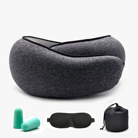 Neck Travel Pillow Memory Foam Neck Pillow Comfort Compact Ergonomic for Travel
