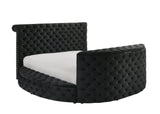 Ultra-Modern Queen Bed Frame With Fireplace TV Lift