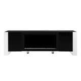 Modern Minimalist TV Stand With Electric Fireplace - Sleep Galleria