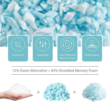 Cooling Memory Foam Cervical Pillow for Adults - Calmora - Sleep Galleria