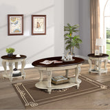 3-Piece American Style Solid Wood Coffee Table Set