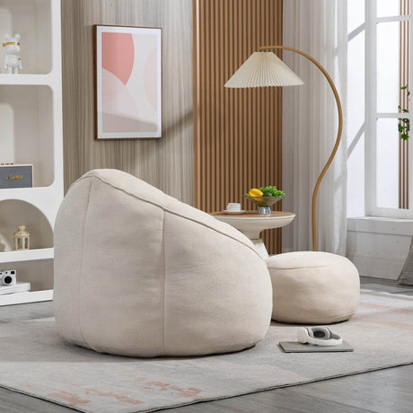 Microfiber Foam Filled Bedding Bean Bag Chair - Calmora - Sleep Galleria