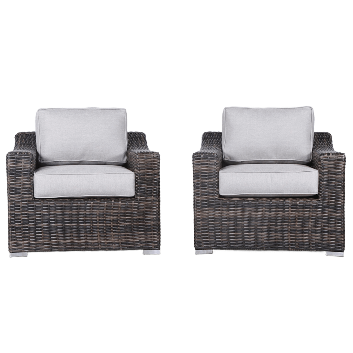 Modern Weather-Resistant Wicker Patio Chair Set With Cushions
