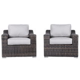 Modern Weather-Resistant Wicker Patio Chair Set With Cushions
