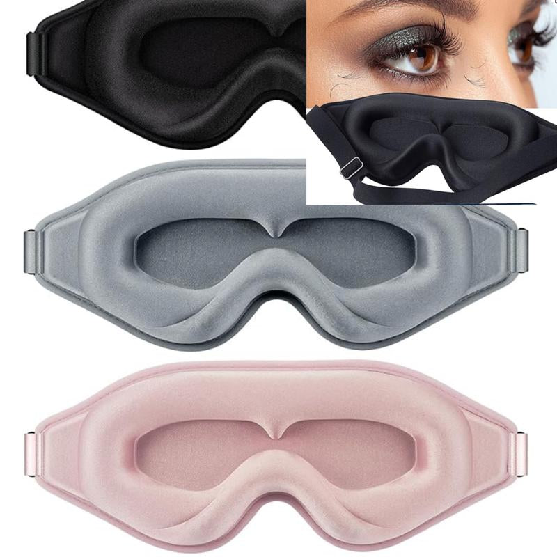 3D Eyelash Lash Mask Eye Mask Protection for Sleep with Adjustable Strap Lash Extension Sleep Mask Comfort for Sleep Relaxing Silk Cotton Soothing Foam
