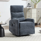 Heat Massage Recliner Chair With Swivel Rocker