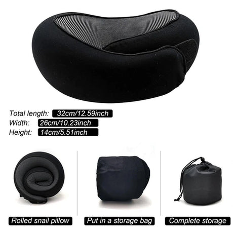 Neck Travel Pillow Memory Foam Neck Pillow Comfort Compact Ergonomic for Travel