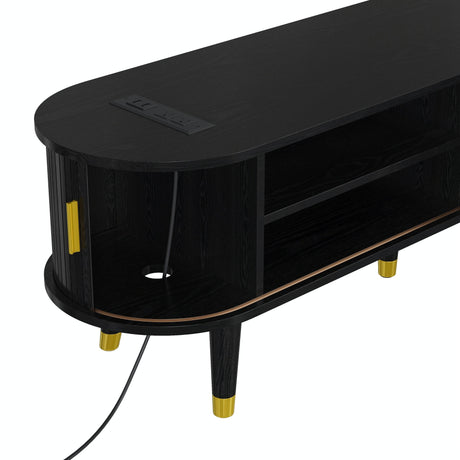 Mid-Century Modern TV Stand And Coffee Table Set - Sleep Galleria