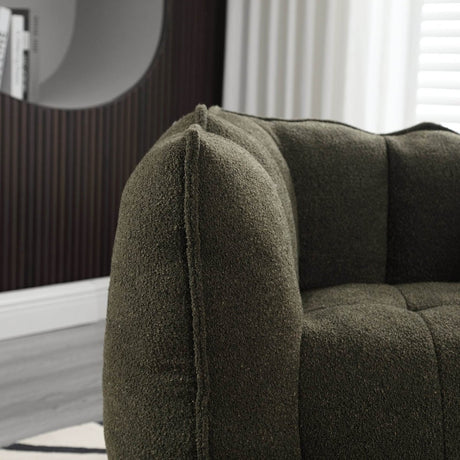 Soft Chenille Bean Bag Chair with Foam - Calmora - Sleep Galleria