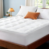 Soft Twin Cotton Plush Quilted Mattress Pad