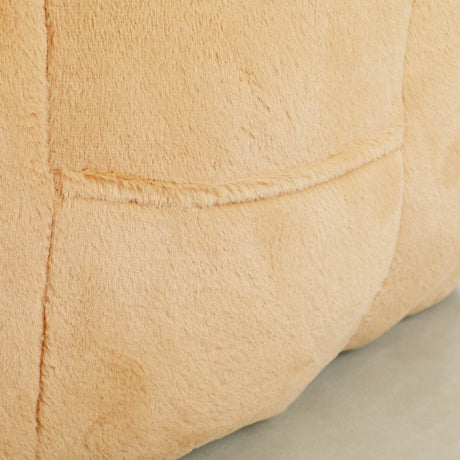 High - Density Foam Faux Fur Beanbag Chair - Calmora - Sleep Galleria