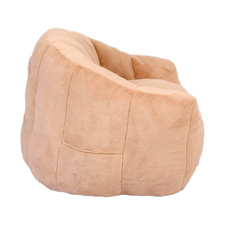 High - Density Foam Faux Fur Beanbag Chair - Calmora - Sleep Galleria