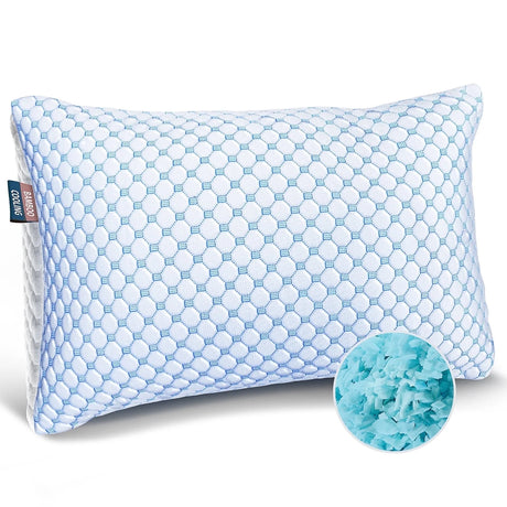 Virtu Temperature Regulating Reversible Cooling Body Pillow for Adult, Adjustable Memory Foam Long Body Pillows for Bed, 20" X 54"